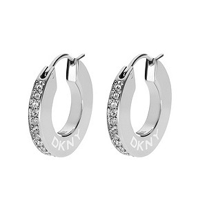 DKNY Crystal Creole Earrings