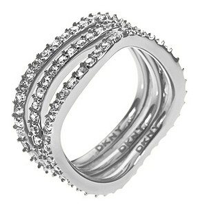 DKNY Triple Crystal Ring