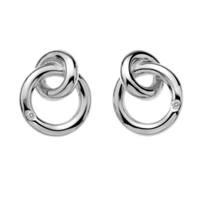 Hot Diamonds Silver & Diamond Ring Earrings