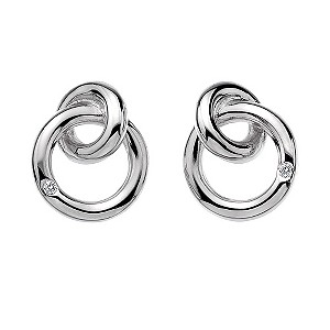 Hot Diamonds Silver & Diamond Ring Earrings