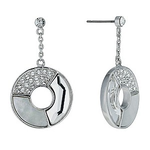 Radiance With Swarovski Crystal Round Drop Earrings