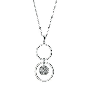 Radiance With Swarovski Crystal Circle Drop Pendant