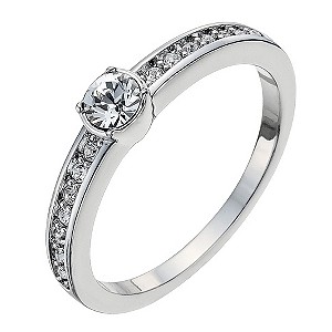 Radiance With Swarovski Crystal Elements Solitaire Ring P