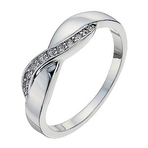 Radiance With Swarovski Crystal Elements Crossover Ring N