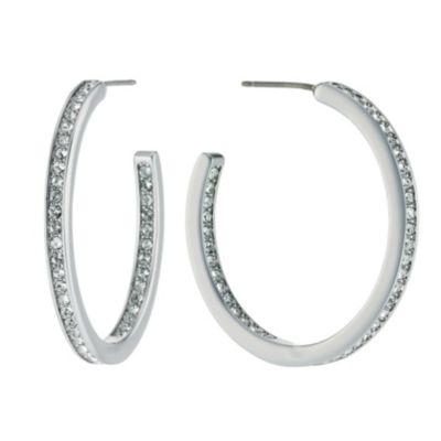 Radiance With Swarovski Crystal Large Hoop Earrings