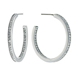 Radiance With Swarovski Crystal Large Hoop Earrings