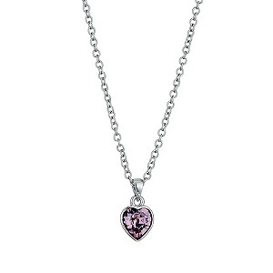 Radiance With Pink Swarovski Crystal Heart Pendant