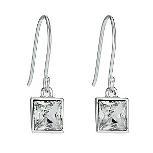 Radiance With Swarovski Crystal Square Drop Earrings