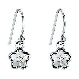 Radiance With Swarovski Crystal Flower Drop Earrings