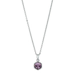 Radiance With Pink Swarovski Crystal Pendant