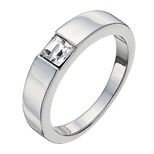 Radiance With Square Swarovski Crystal Element Ring P