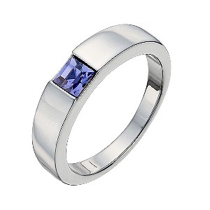 Radiance With Purple Swarovski Crystal Ring Size L