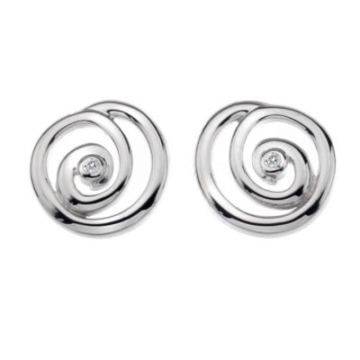 Hot Diamonds silver diamond organic spiral earrings - Product number 9727965