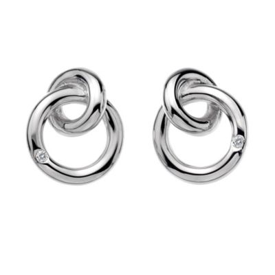 Hot Diamonds silver diamond interlocking circles earrings - Product number 9727981