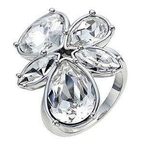 Radiance With Swarovski Crystal Elements Flower Ring N