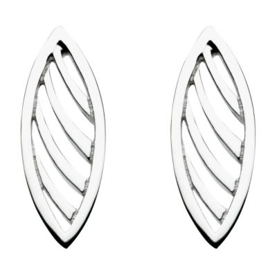 Kit Heath sterling silver Applique Leaf stud earrings - Product number 9733264