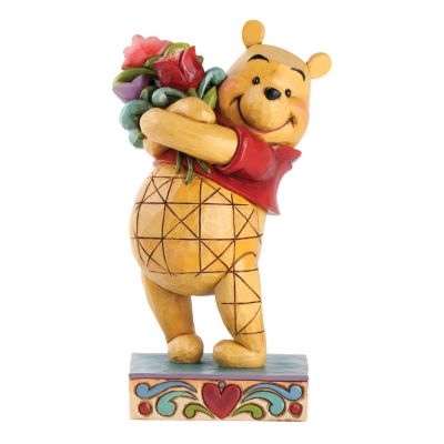 Disney Traditions Winnie The Pooh With Flowers