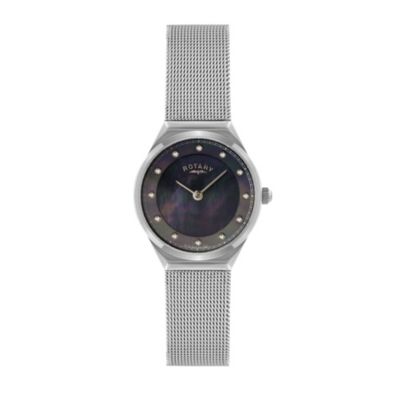 Rotary Ladies' Mother of Pearl Dial Mesh Strap Watch