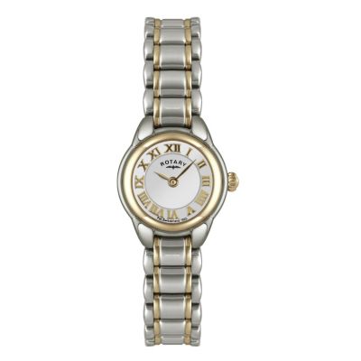Rotary Ladies' Silver Dial Two Colour Bracelet Watch