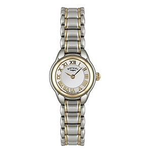 Rotary Ladies' Silver Dial Two Colour Bracelet Watch