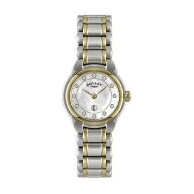 Rotary Ladies' Mother of Pearl Two Colour Bracelet Watch