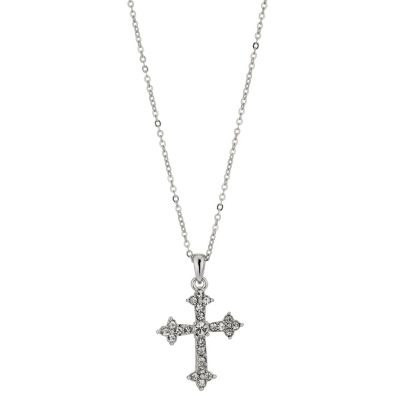 Crystal Cross Pendant Necklace