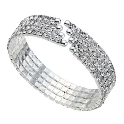 Four Row Stone Set Cuff Bangle - Product number 9741518