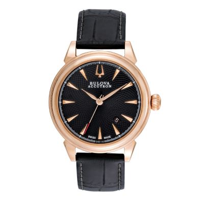 Bulova Accutron Gemini men's brown leather strap watch - Product number 9742522