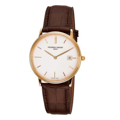 Frederique Constant men's gold-plated strap watch - Product number 9743308