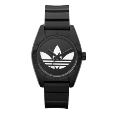 Adidas Santiago Men's Black PU Bracelet Watch - Product number 9749004