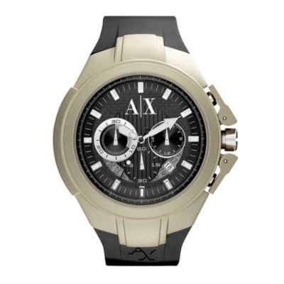 Armani Exchange Men's Black & Tan Strap Watch - Product number 9749241