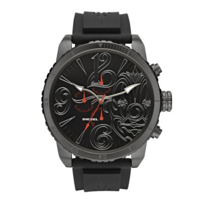 Diesel Mister Cartoon Men's Black Strap Watch - Product number 9756205