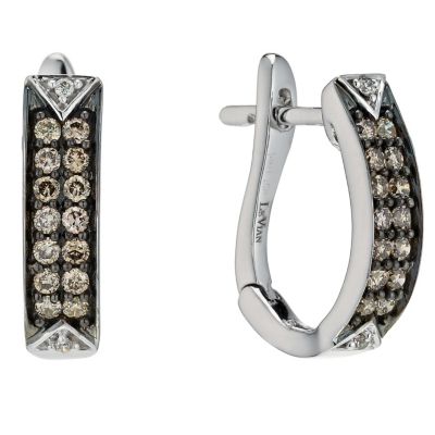 Le Vian 14 Carat White Gold Diamond Earrings - Product number 9757228