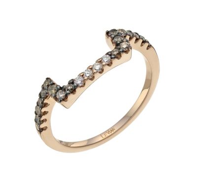 Le Vian 14 Carat Rose Gold Diamond Shaped ring - Product number 9759786