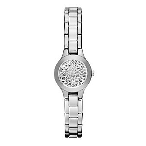 DKNY Ladies' Stainless Steel Crystal Set Bracelet Watch