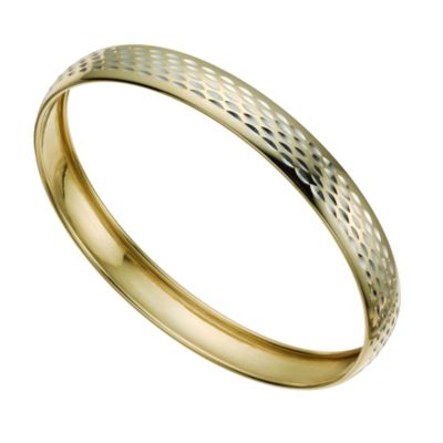 Together Bonded Silver and 9ct Gold Slave Bangle