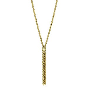 Together Bonded Silver & 9ct Gold Multi Strand Rope Necklace