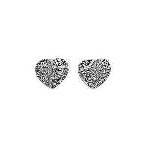 Pilgrim Sterling Silver Heart Stud Earrings