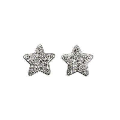 Pilgrim Sterling Silver Crystal Set Star Stud