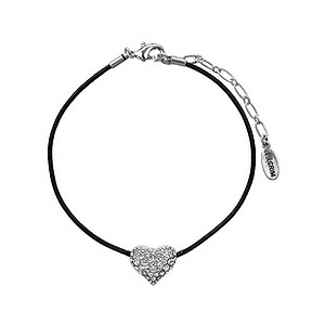 Pilgrim black Pilgrim Sterling Silver Crystal Heart Bracelet