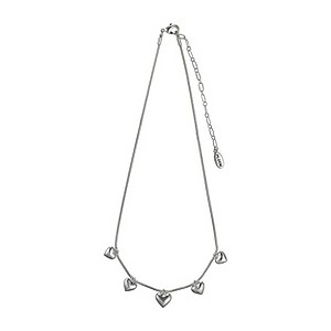 Pilgrim Sterling Silver Multi Heart Necklace