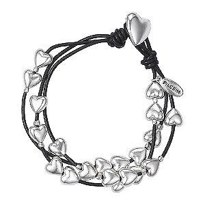 Bracelet with Sterling Silver Hearts