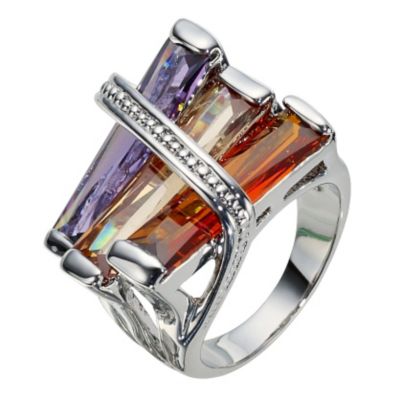 Multicoloured Gem Ring - Size Medium - Product number 9779140