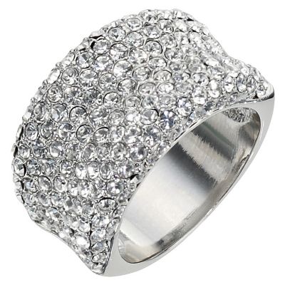 Clear Crystal Band Ring - Size Small - Product number 9779272