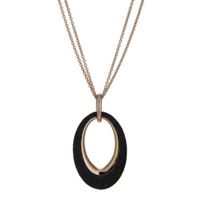 Pesavento Polvere Di Sogni black glitter pendant necklace - Product number 9793178