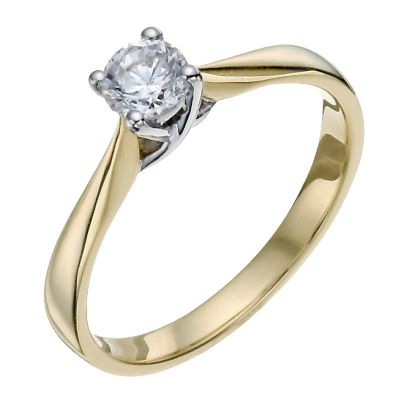 18ct Yellow Gold 1/3 Carat Diamond Solitaire - Product number 9799664