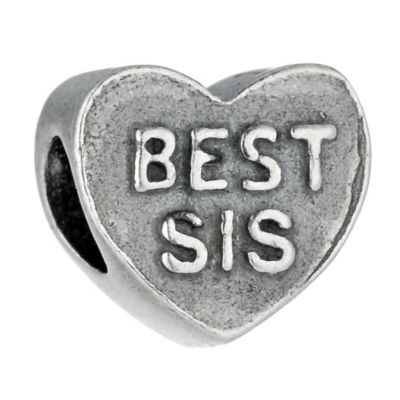 Sterling Silver Best Sis Bead