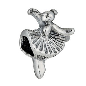 Charmed Moments Sterling Silver Ballerina Bead