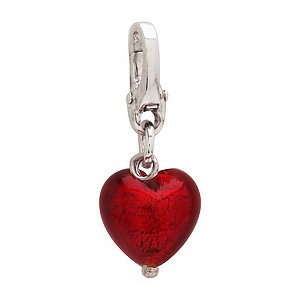 Charmed Memories Red Murano Glass Heart Bead