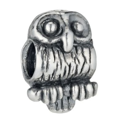 Charmed Memories Sterling Silver Owl Bead